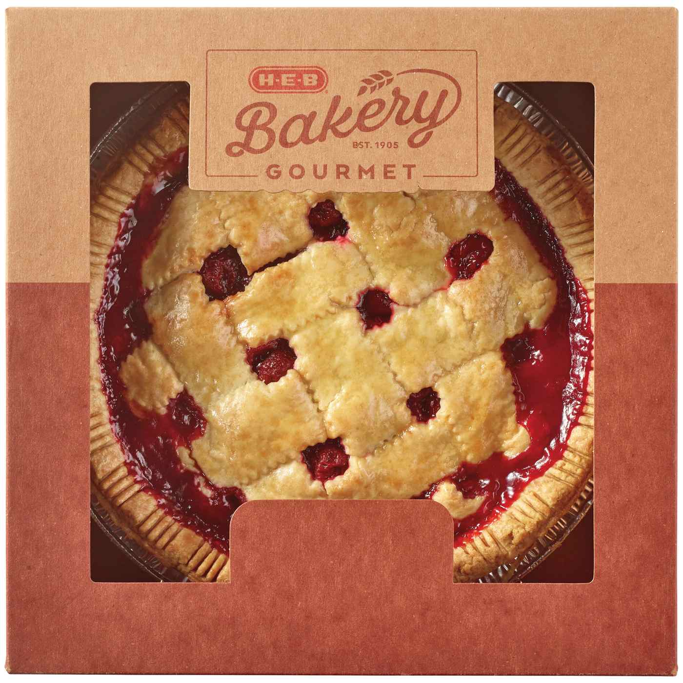 H-E-B Bakery Gourmet Cherry Pie; image 3 of 4