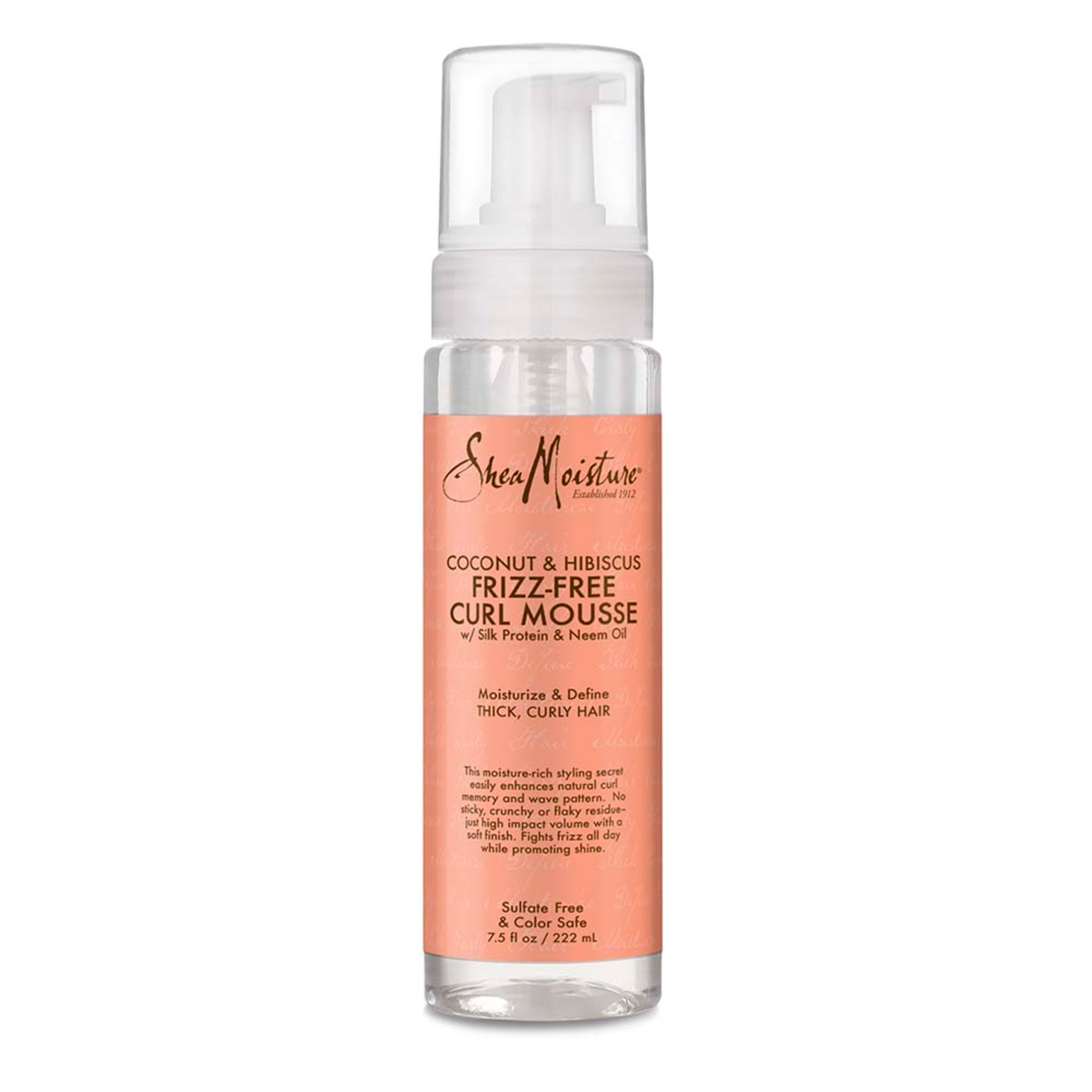 SheaMoisture Coconut &Hibiscus Frizz-Free Curl Mousse, 7.5 oz