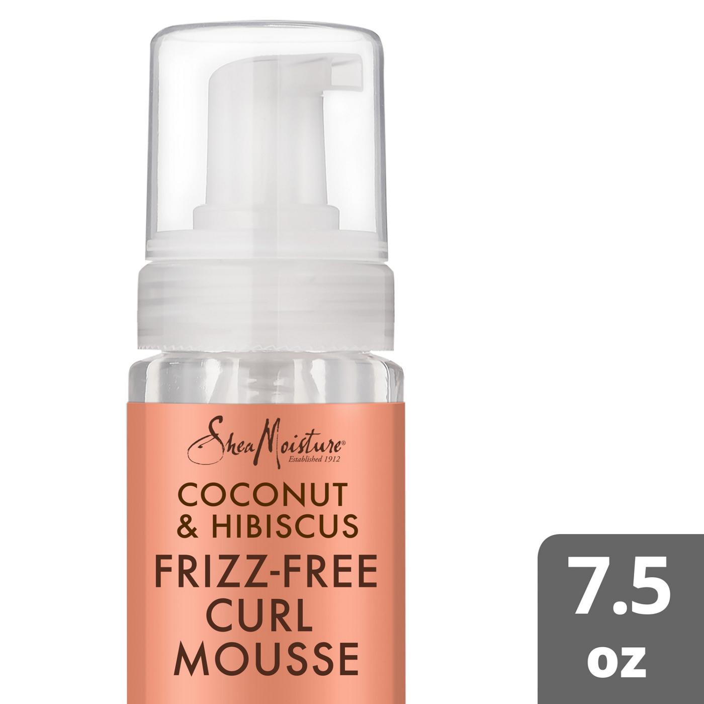 SheaMoisture Coconut & Hibiscus Frizz-Free Curl Mousse; image 4 of 11