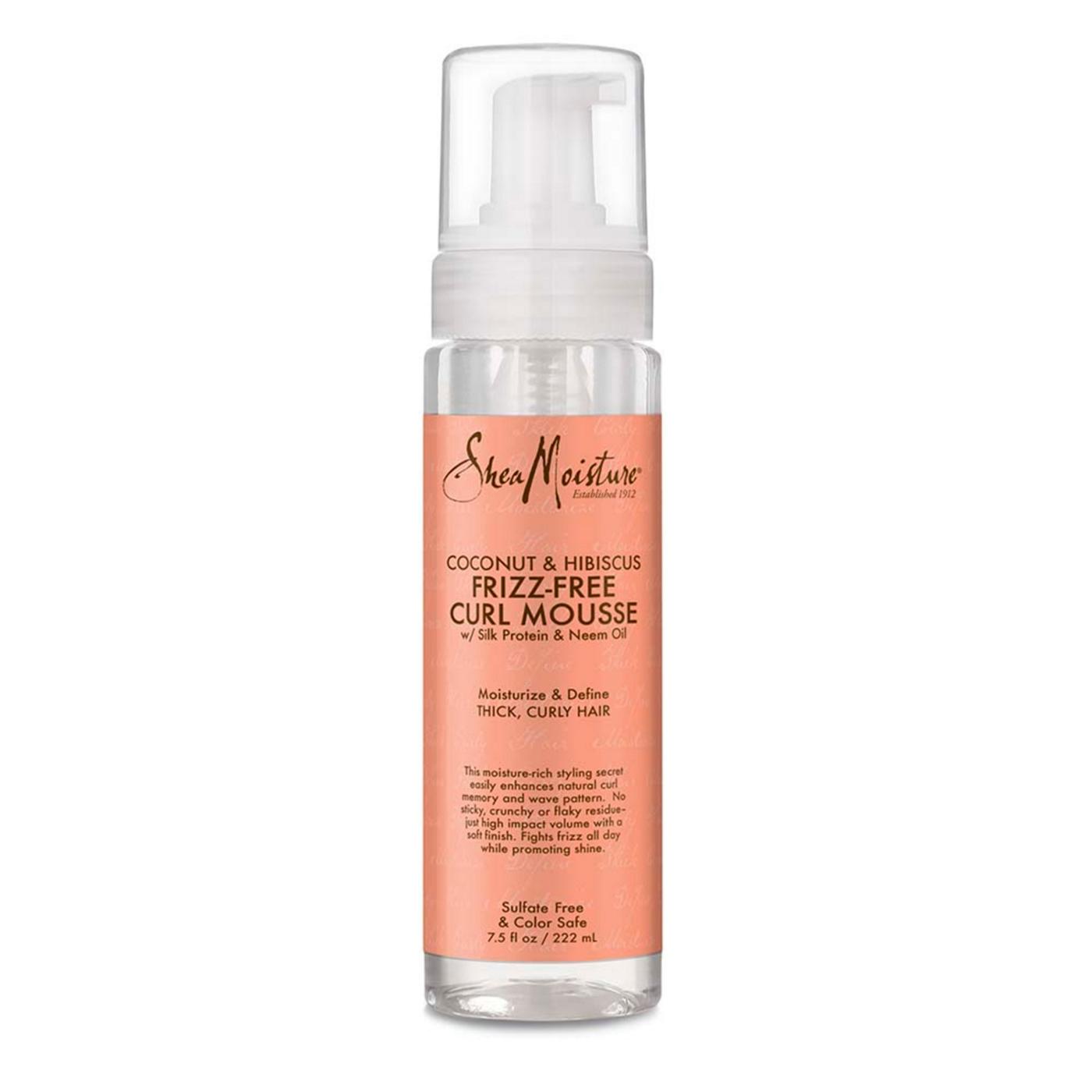 SheaMoisture Coconut &Hibiscus Frizz-Free Curl Mousse; image 1 of 12