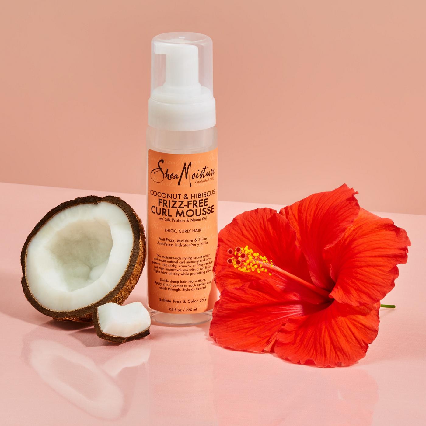 SheaMoisture Coconut &Hibiscus Frizz-Free Curl Mousse; image 9 of 12
