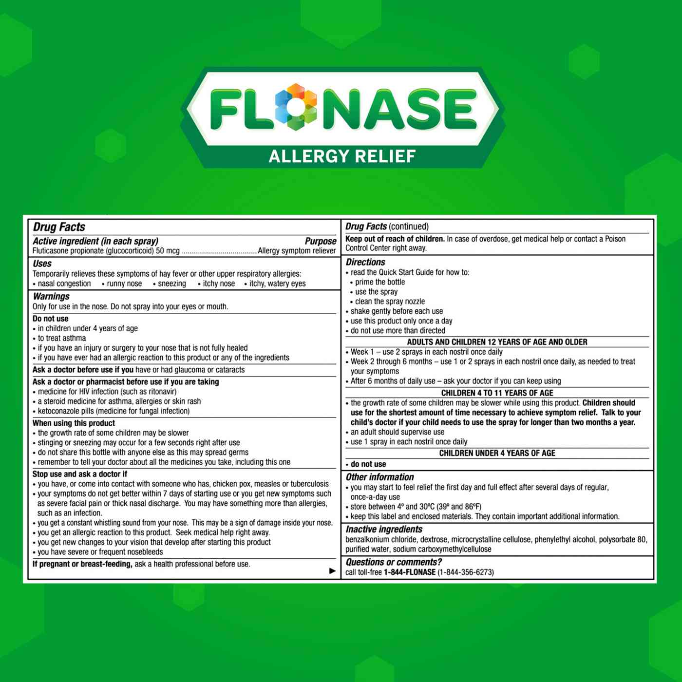 Flonase Allergy 24 Hour Relief Nasal Spray - Twin Pack; image 6 of 8