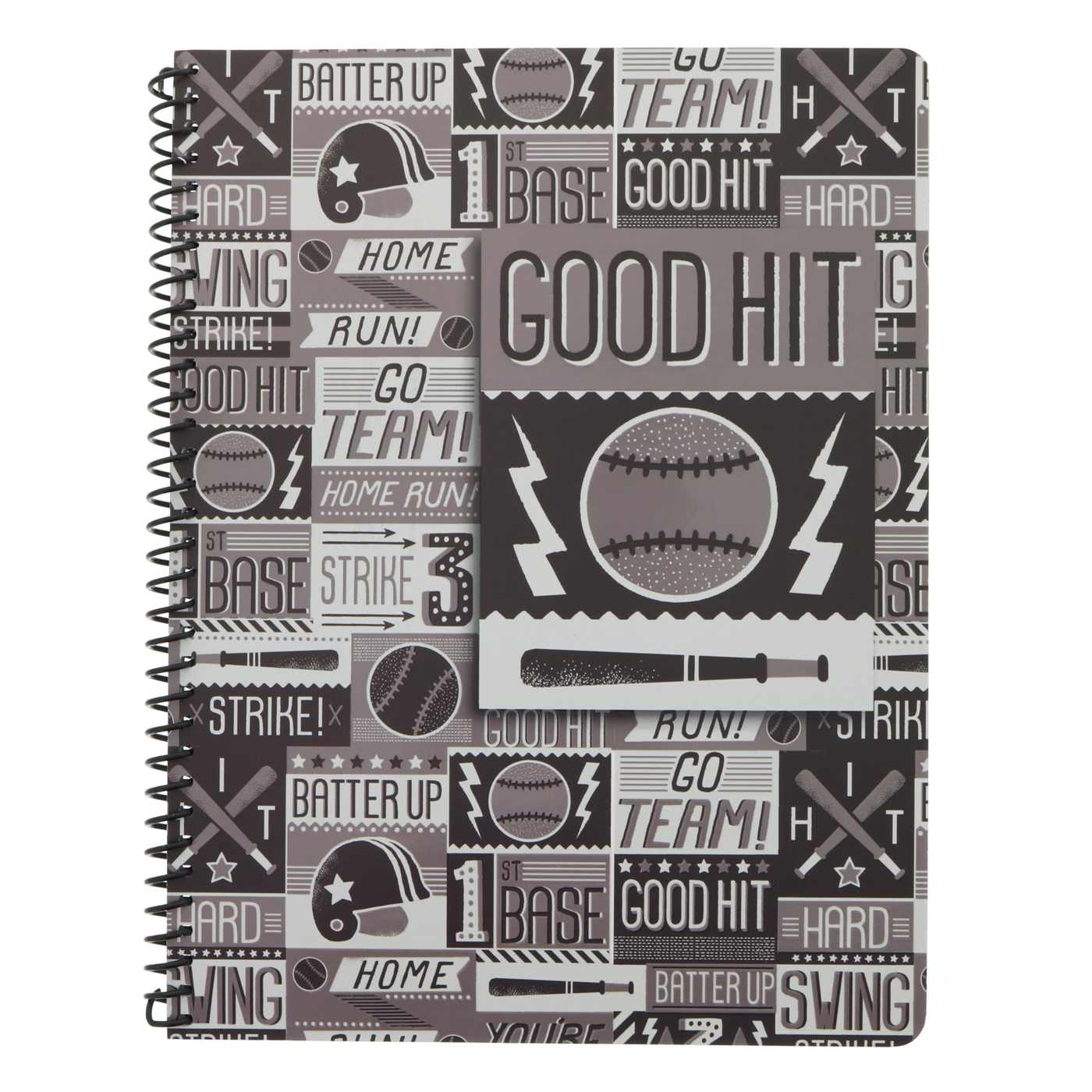 Top Flight Sports Nut Wide Ruled Notebook, Assorted Designs; image 3 of 3