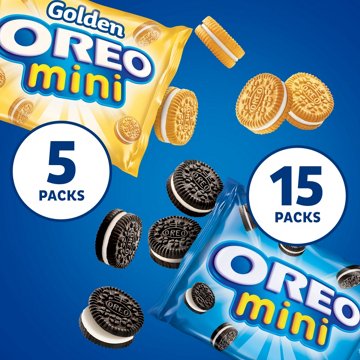 OREO Mini Mix Sandwich Cookies Variety Snack Packs, 20 pk