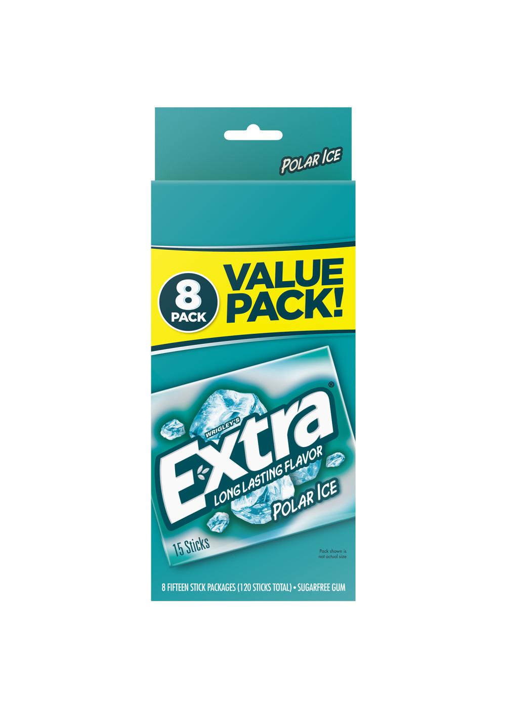 Extra Sugarfree Gum Value Pack - Polar Ice, 8 Pk; image 1 of 6