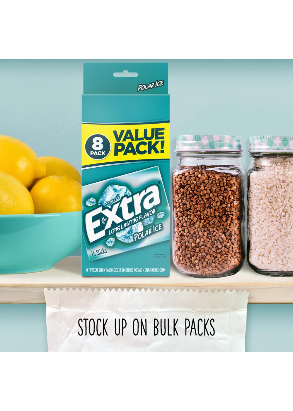 Extra Sugarfree Gum Value Pack - Polar Ice, 8 Pk; image 5 of 6