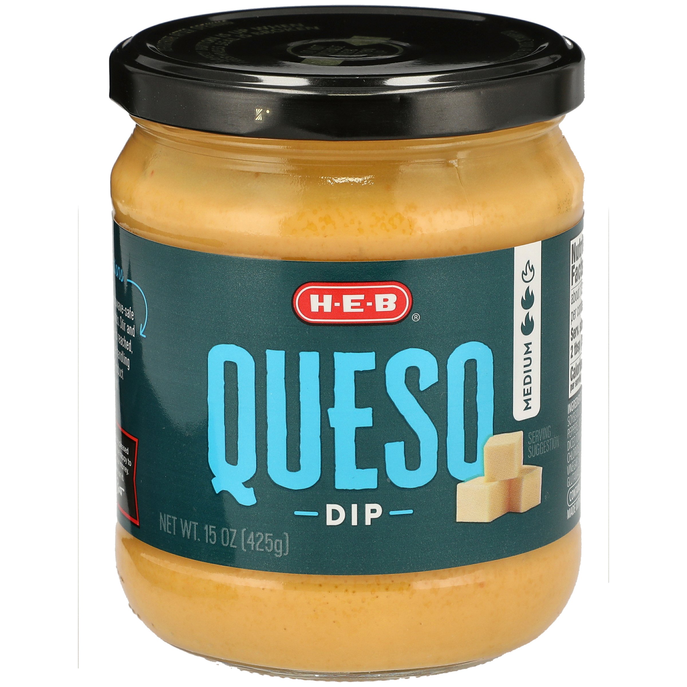 H-E-B Medium Queso Dip - Shop Salsa & Dip At H-E-B