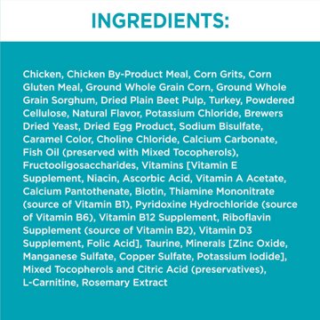 IAMS Proactive Health Adult Indoor Weight Control & Hairball Care Dry Cat Food - Chicken & Turkey Cat Kibble, 7 lb