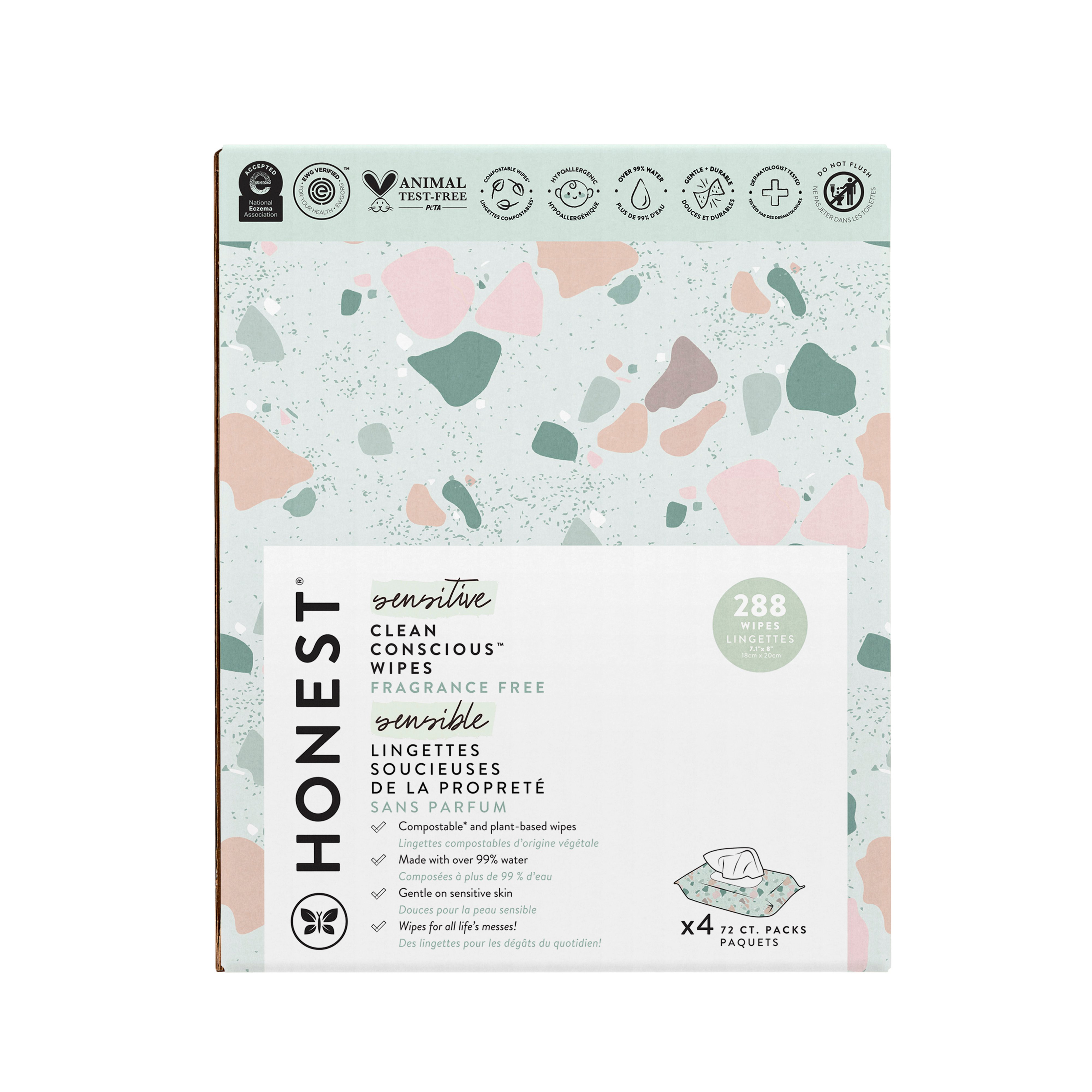 honest wipes 288