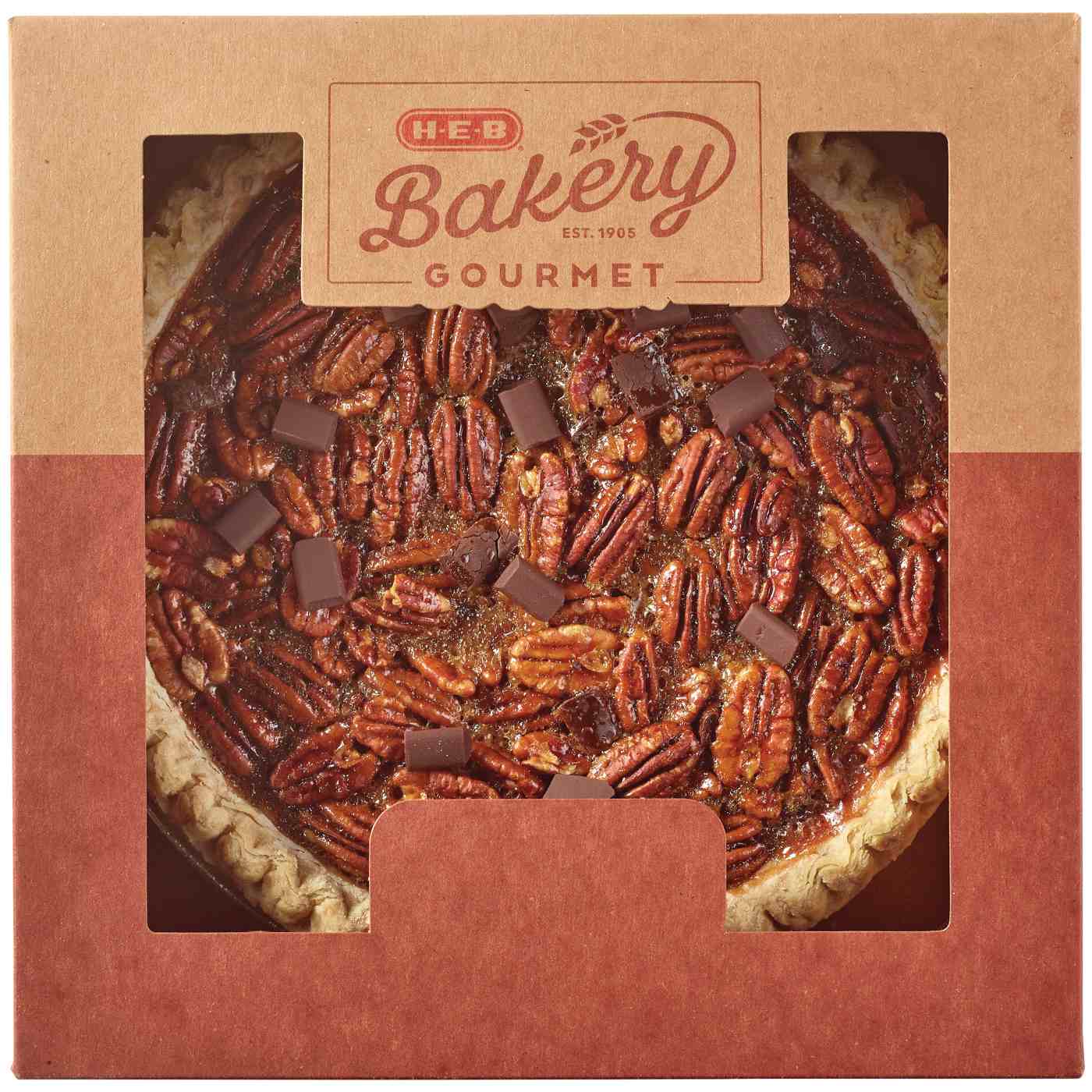 H-E-B Bakery Gourmet Chocolate Pecan Pie; image 4 of 4