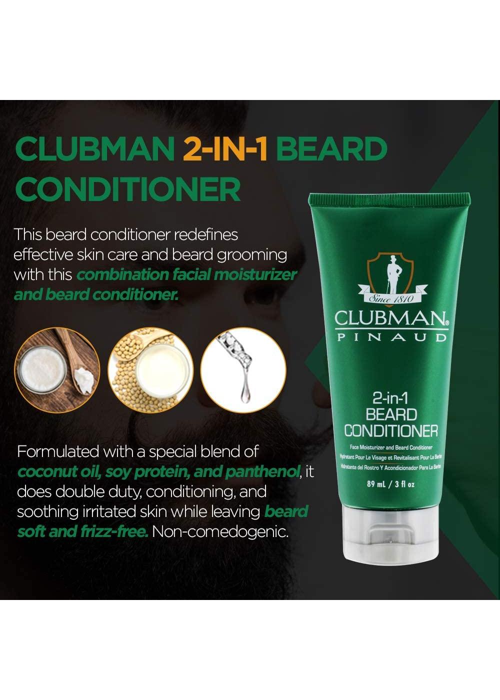 Clubman Pinaud 2-in-1 Beard Conditioner and Facial Moisturizer; image 2 of 2