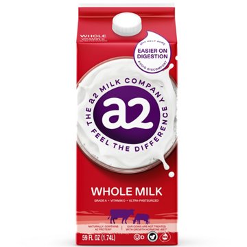 a2 Milk Whole Milk, 59 oz