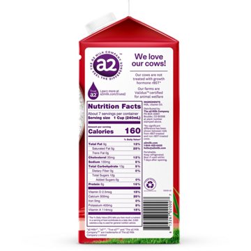 a2 Milk Whole Milk, 59 oz