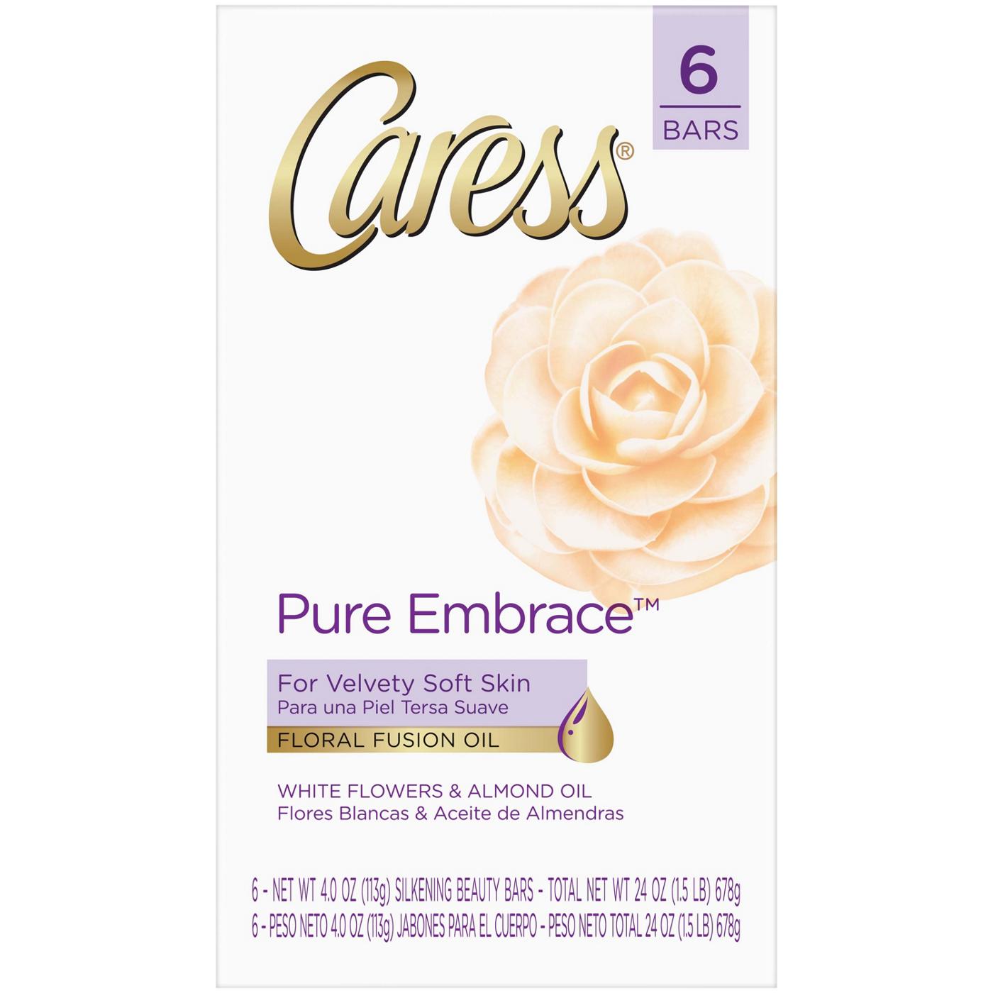 Caress Pure Embrace Beauty Bar 6 pk Shop Hand & Bar Soap at HEB