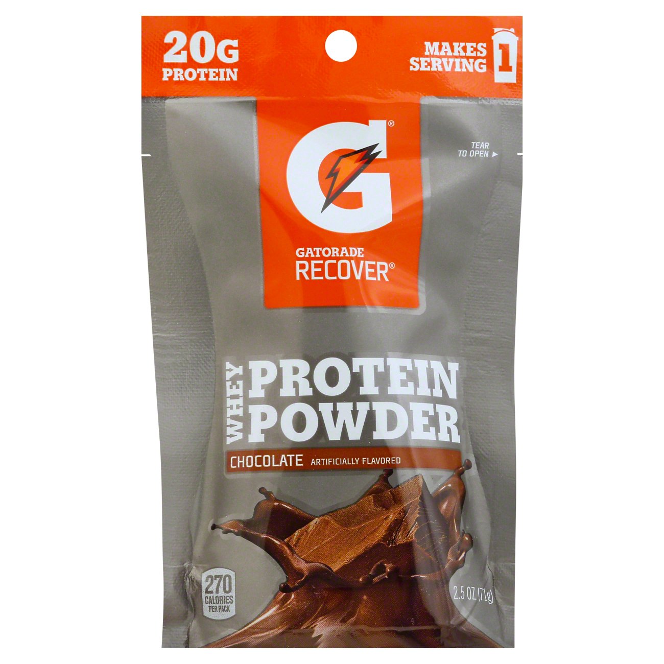 Gatorade Recover Whey Protein Powder Chocolate Single Serve Shop