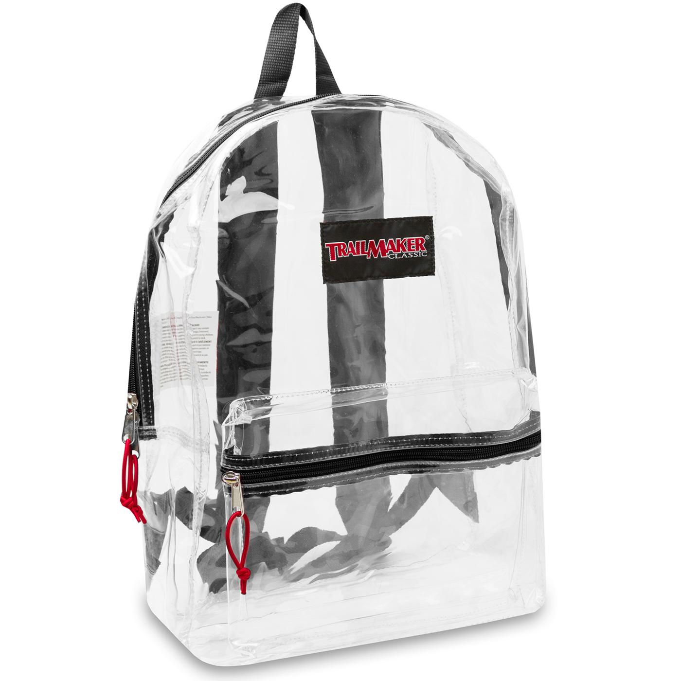 Trailmaker Clear Backpack, Assorted Colors; image 1 of 3