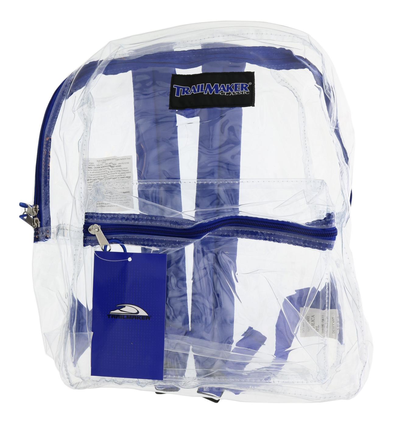 Trailmaker Clear Backpack, Assorted Colors; image 3 of 3