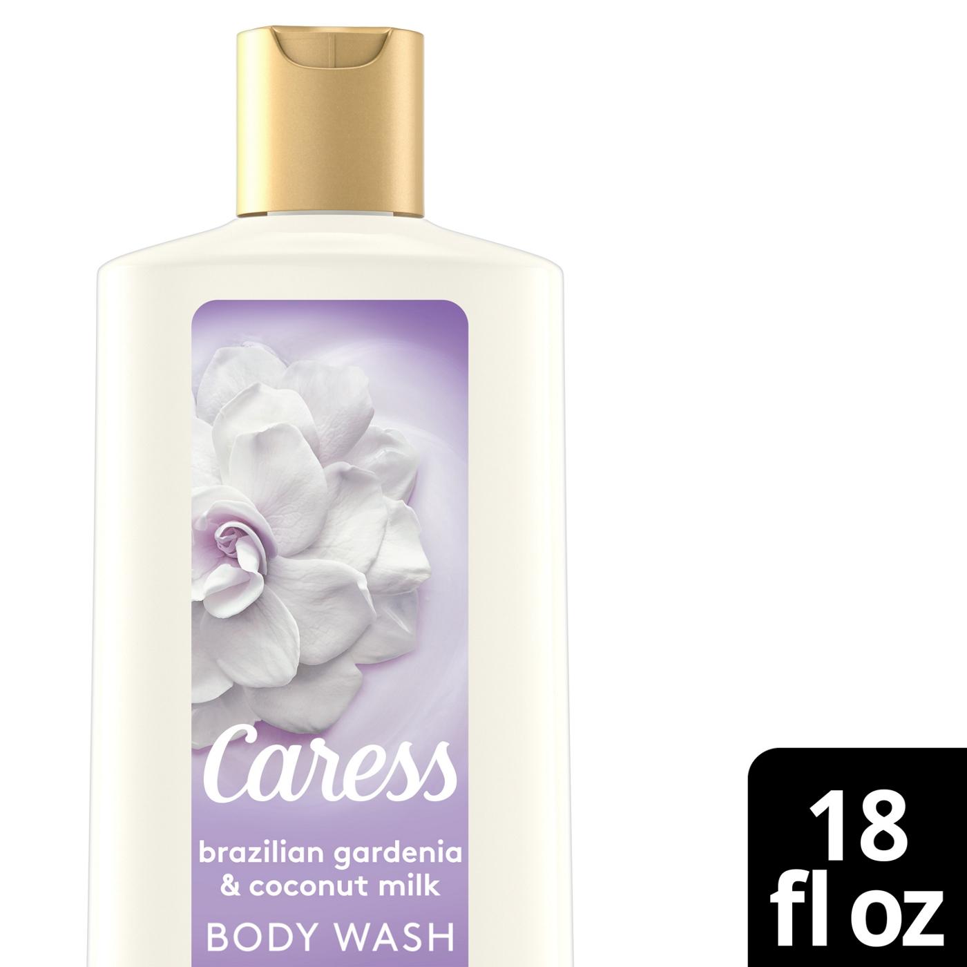 Caress Soft Skin Body Wash - Brazilian Gardenia & Coconut Milk; image 2 of 3