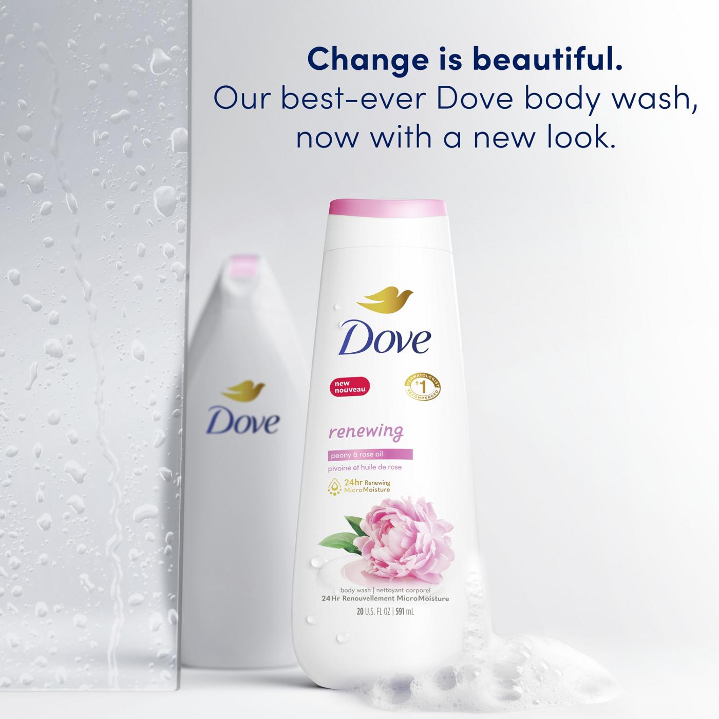Dove Renewing  Body Wash - Peony & Rose Oil; image 5 of 8
