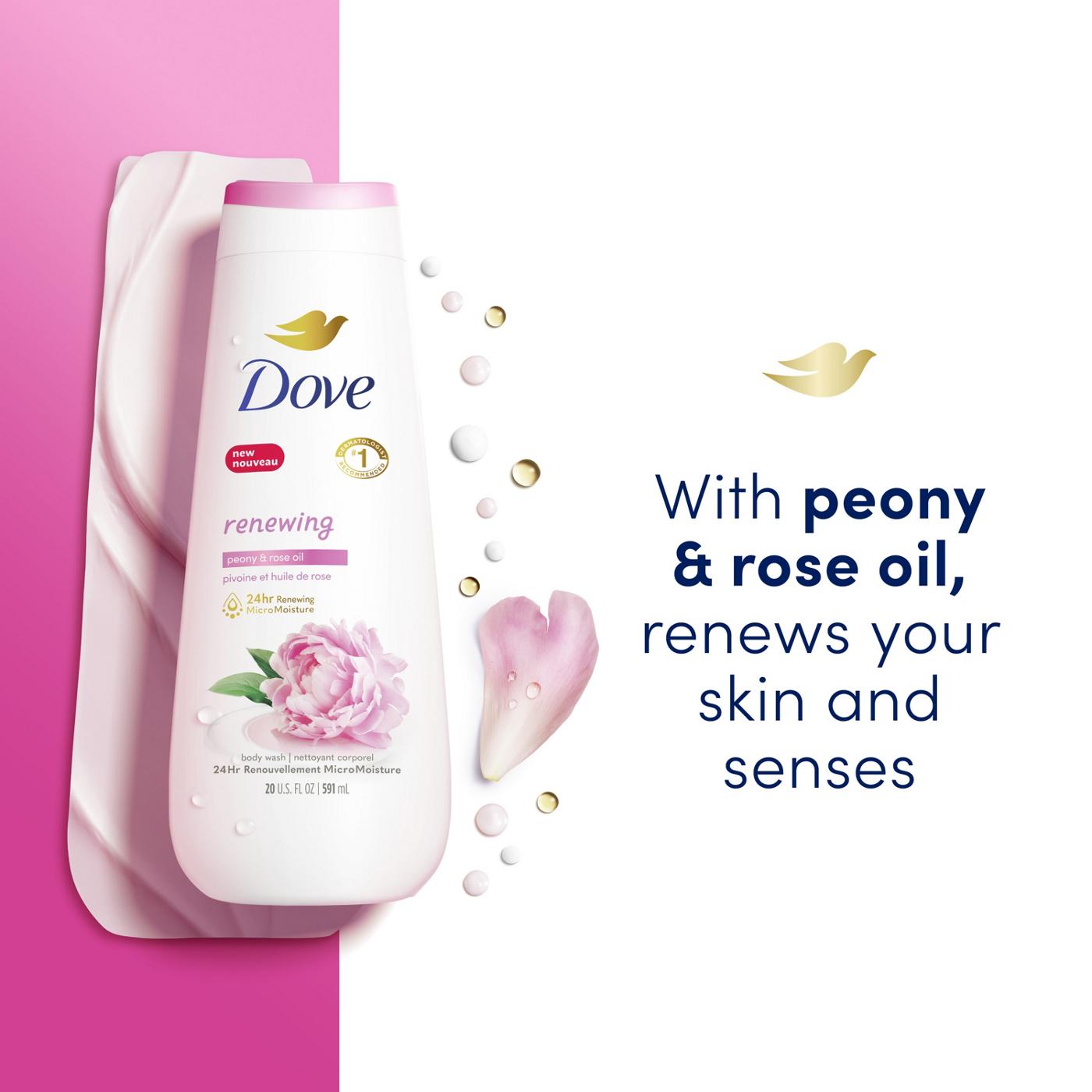 Dove Renewing  Body Wash - Peony & Rose Oil; image 8 of 8