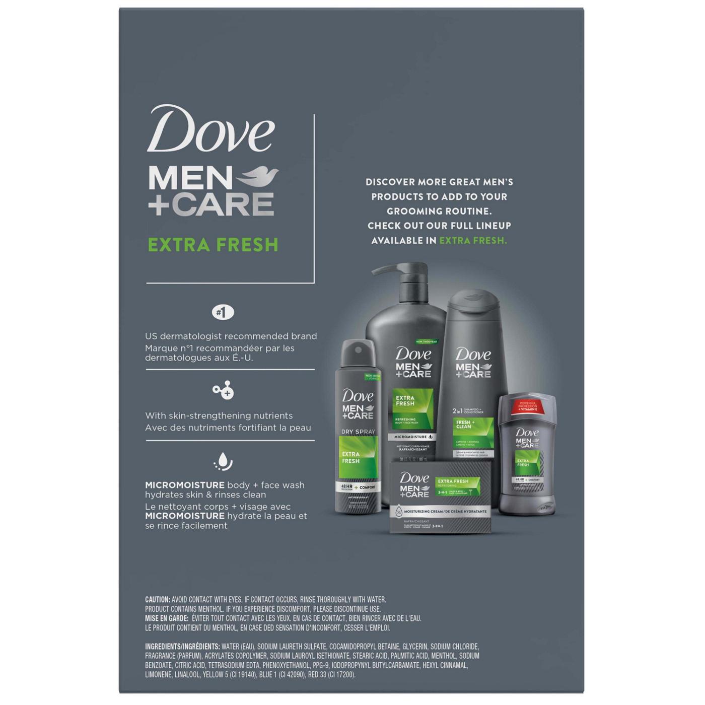 Dove Men+Care Refreshing Body + Face Wash Twin Pack - Extra Fresh; image 3 of 3