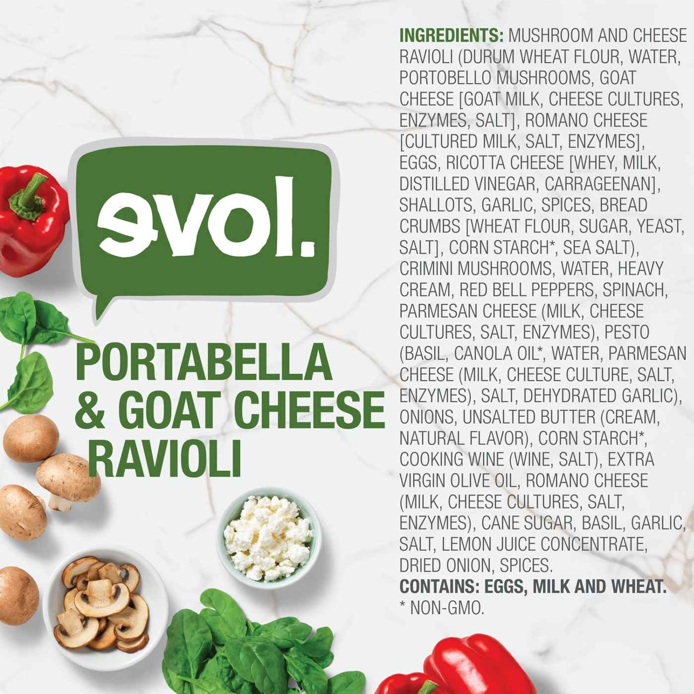 Evol Portabella & Goat Cheese Ravioli Frozen Meal; image 4 of 6