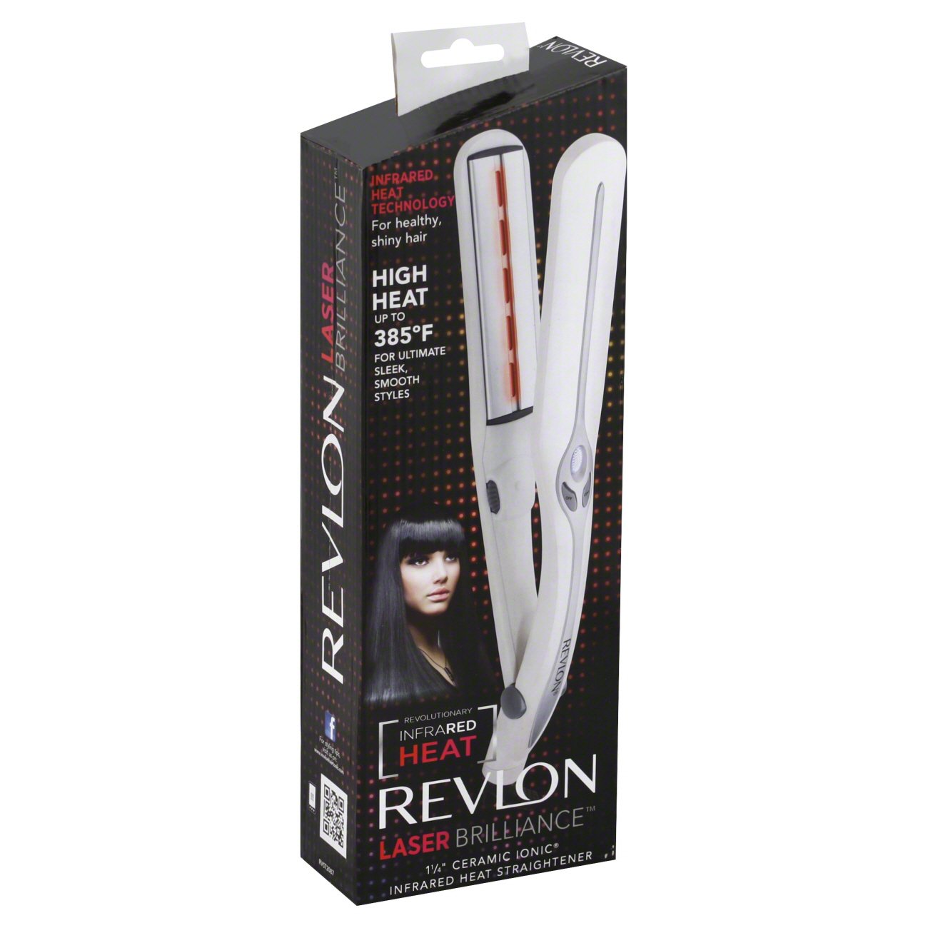 Laser shop hair straightener