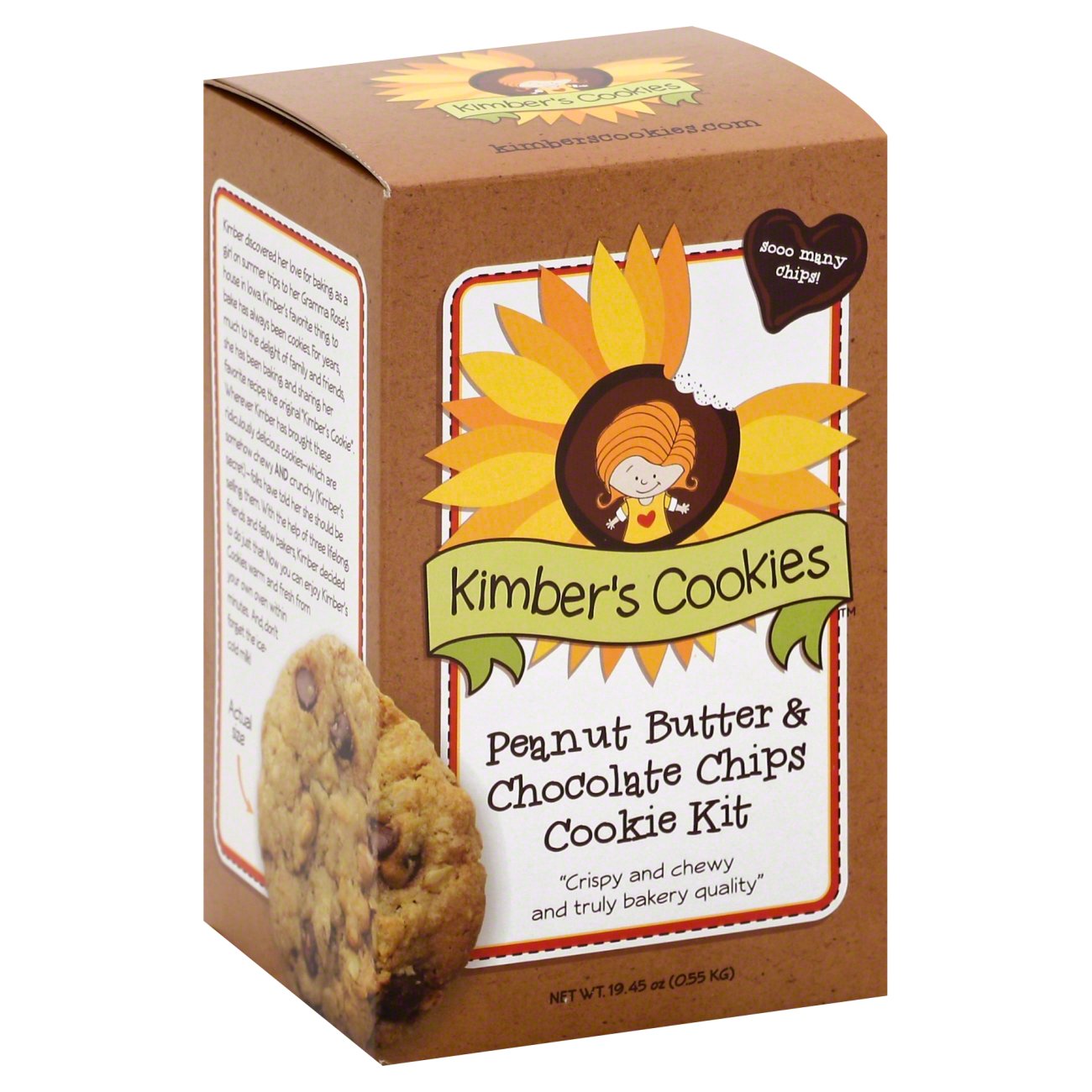 Kimbers Cookies Cookie Kit Peanut Butter Chocolate Chip Shop Baking