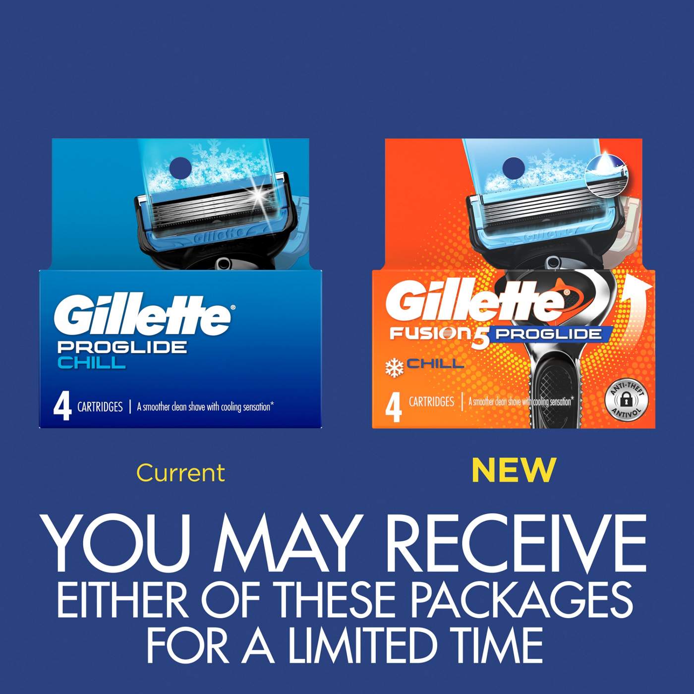 Gillette ProGlide Chill Razor Blade Refills; image 5 of 10