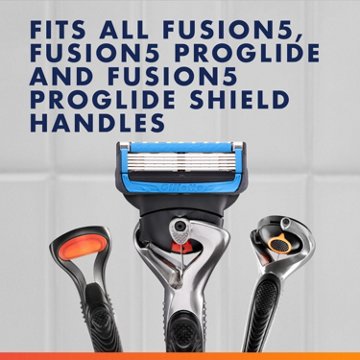 Gillette Fusion5 ProGlide Chill Razor Refills, 4 Razor Cartridges for Flexball