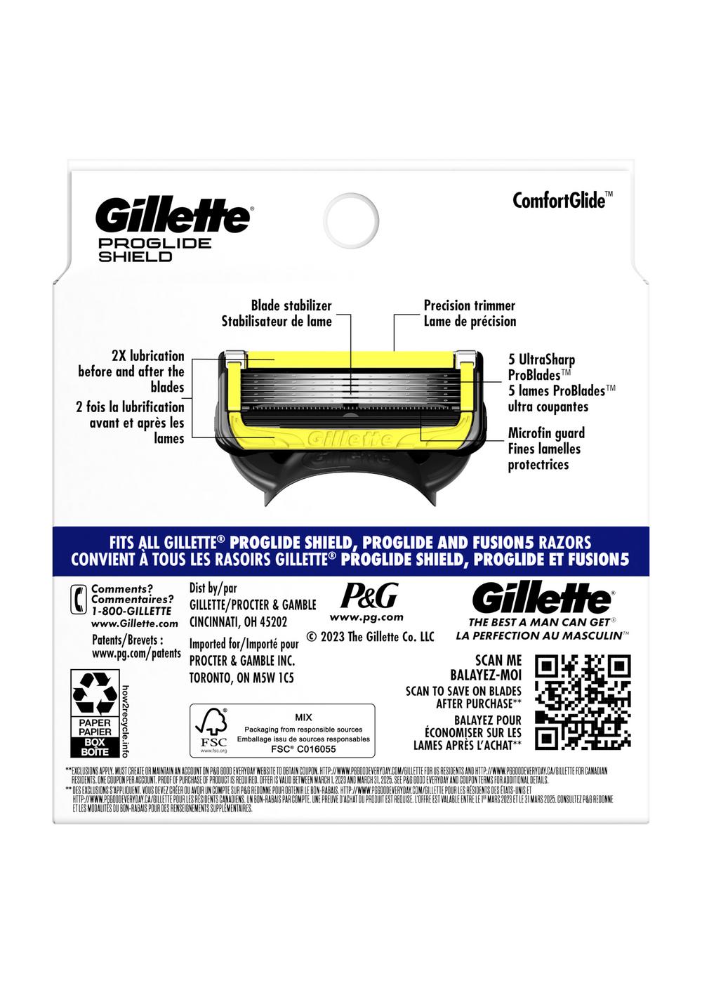 Gillette ProGlide Shield Razor Blade Refills; image 2 of 11