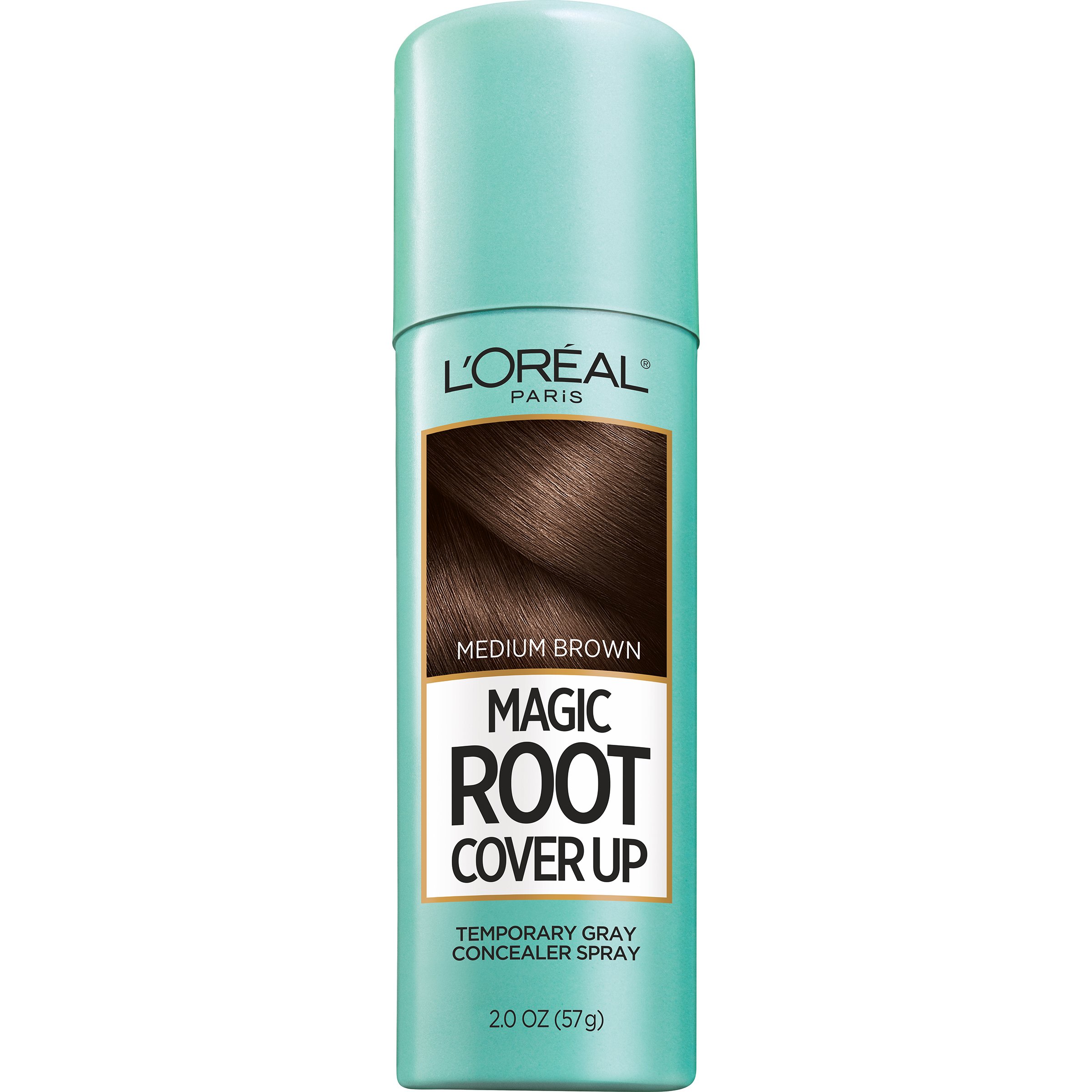 L'Oreal Paris Magic Root Cover Up Gray Concealer Spray, Medium Brown