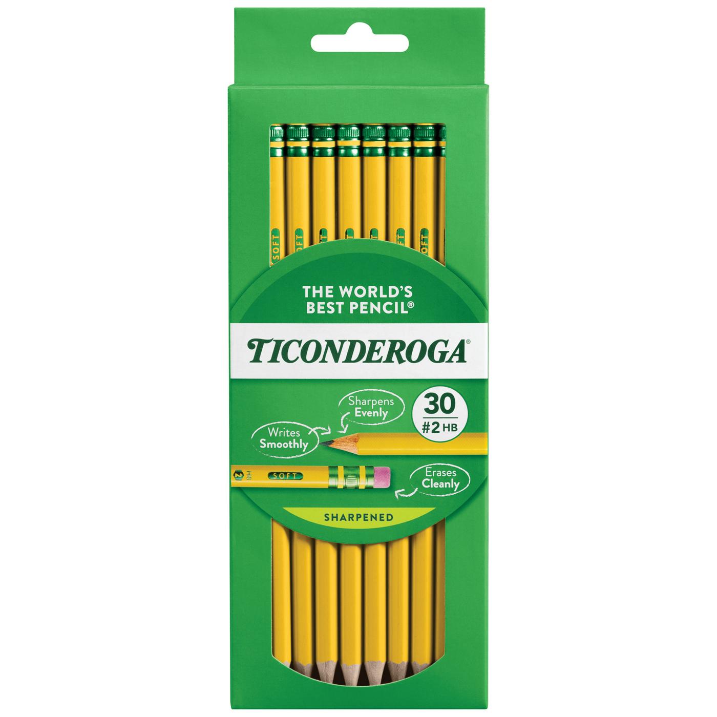 Ticonderoga Pre-Sharpened No.2 Classic Wood Pencils; image 1 of 2
