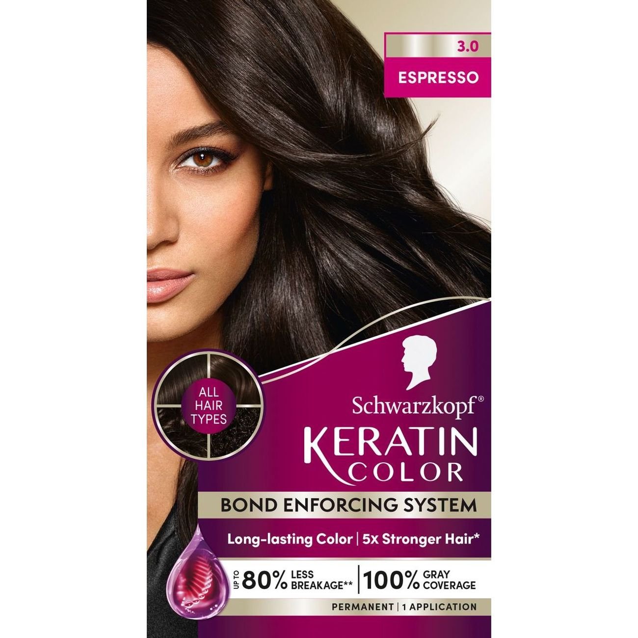 Schwarzkopf Keratin Color 3.0 Espresso Age Hair Shop Hair at H-E-B