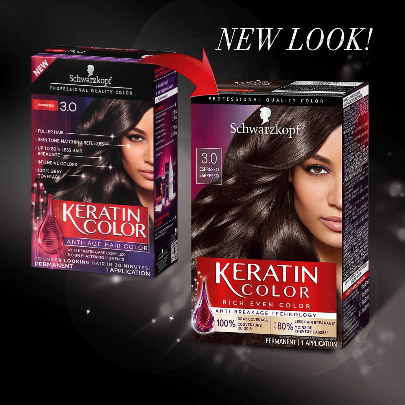 Schwarzkopf Keratin Color Permanent Hair Color - 3.0 Espresso; image 3 of 5