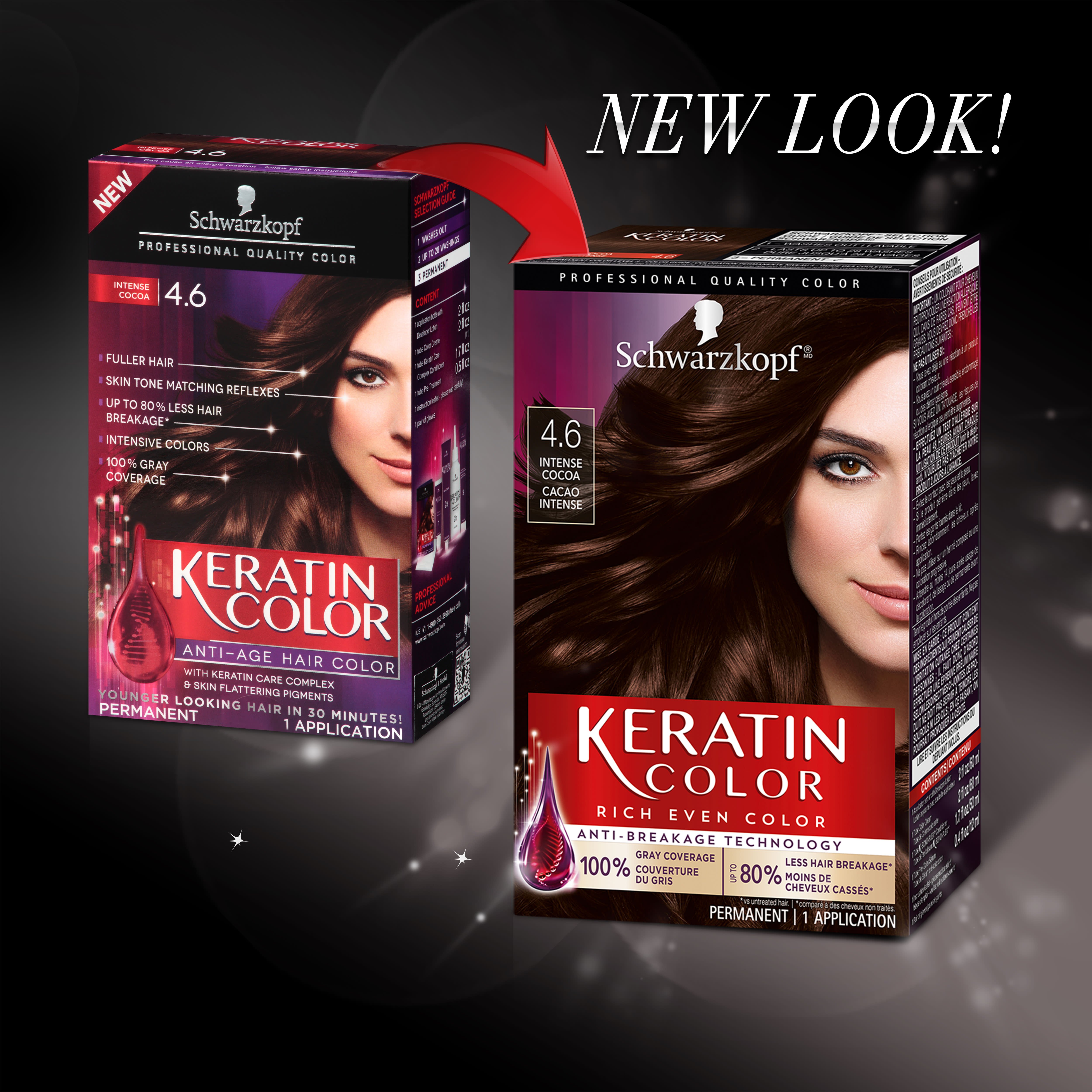 Schwarzkopf Keratin Color Permanent Hair Color Cream  Intense Cocoa -  Shop Hair Color at H-E-B