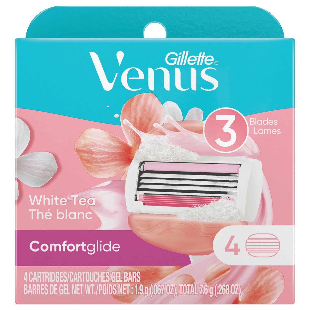 Gillette Venus ComfortGlide White Tea Razor Blade Refills - Shop Razors ...