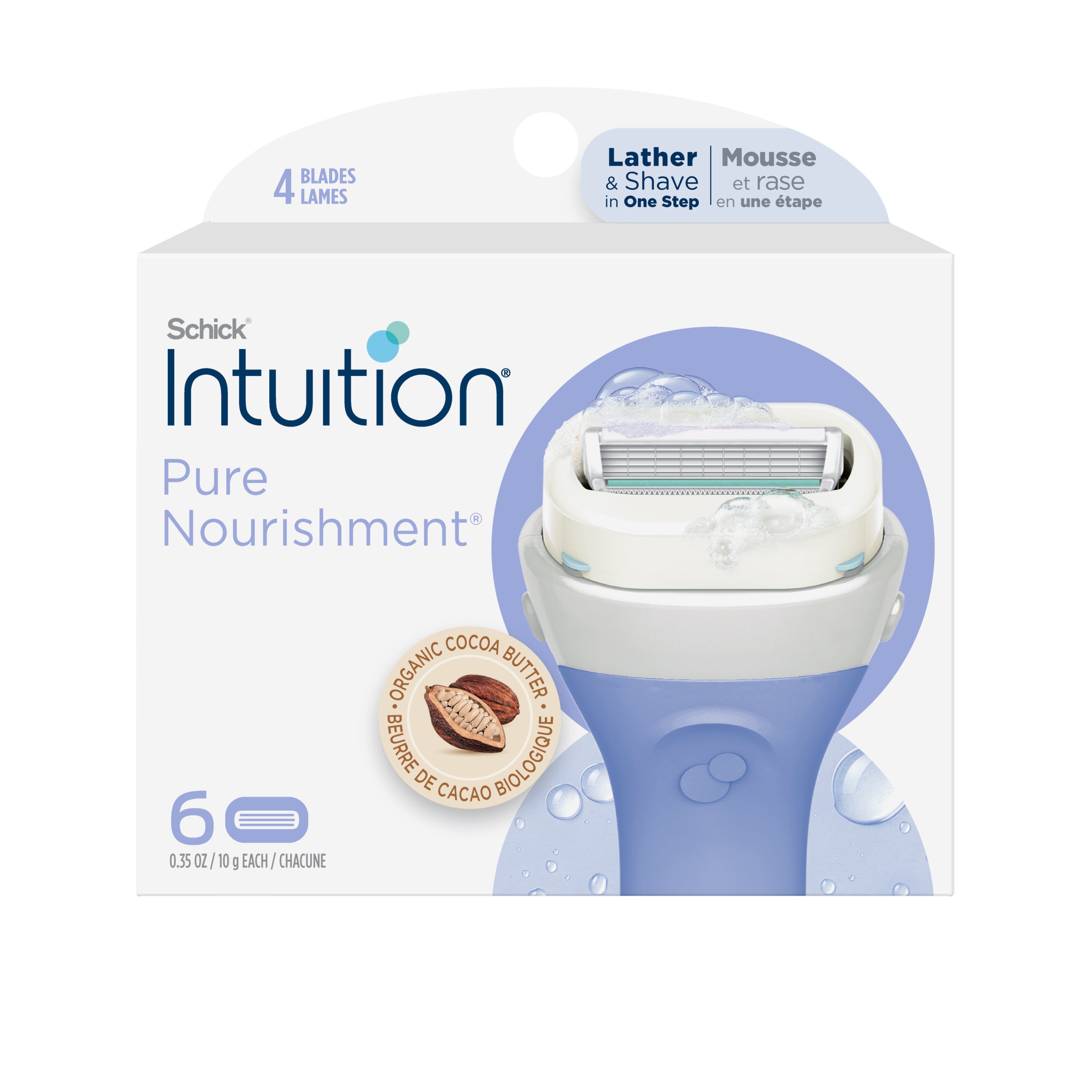 Schick Intuition Pure Nourishment with Shea Butter Women's Razor Blades ...