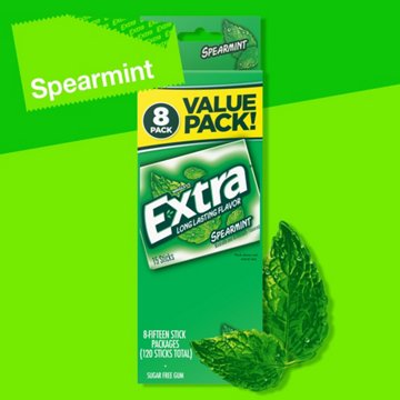 Extra Spearmint Sugar Free Chewing Gum - Value Pack, 8 pk, 120 pc