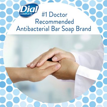 Dial Antibacterial Refresh & Renew Bar Soap - White