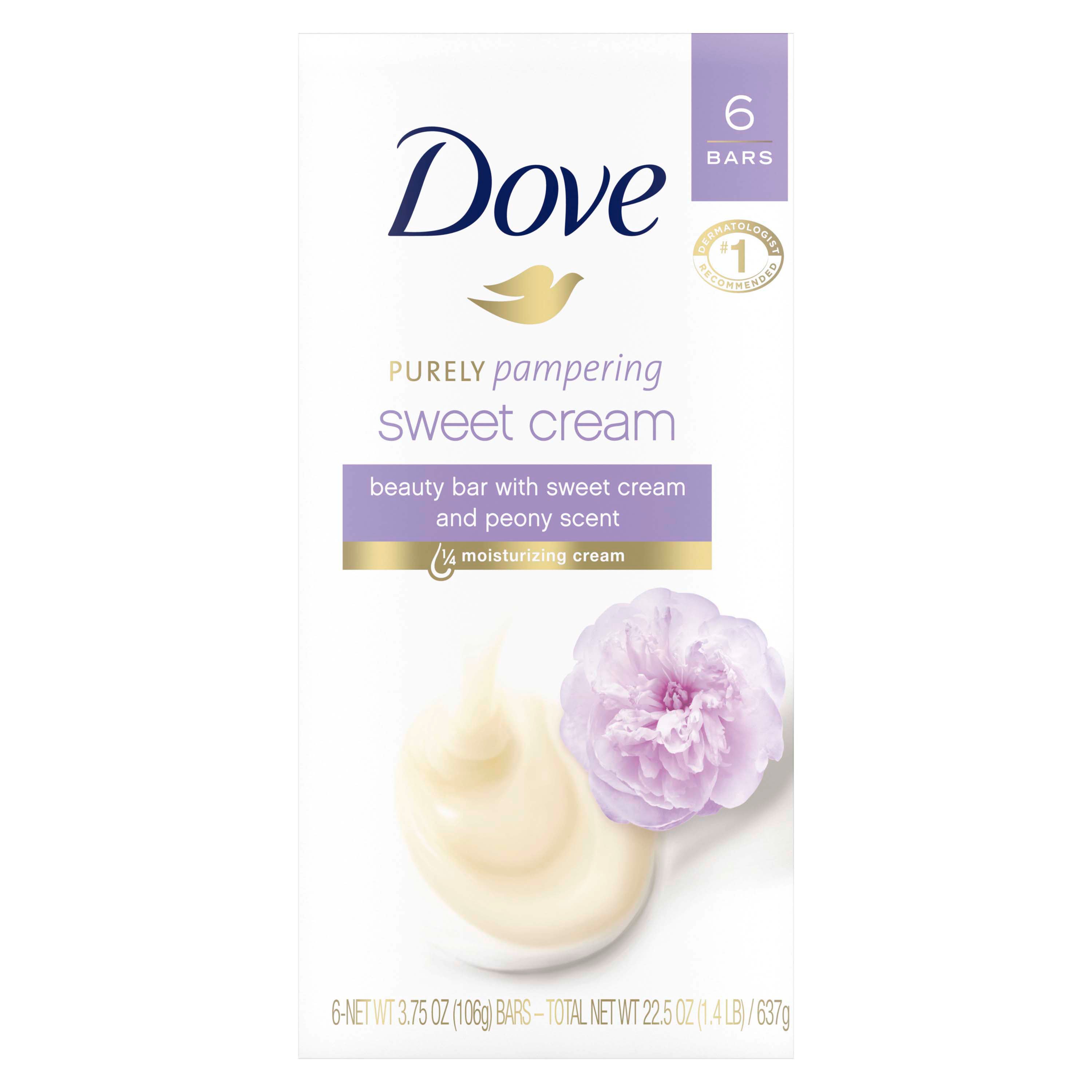 Dove Purely Pampering Sweet Cream and Peony 6 pk Shop Cleansers & Soaps at HEB