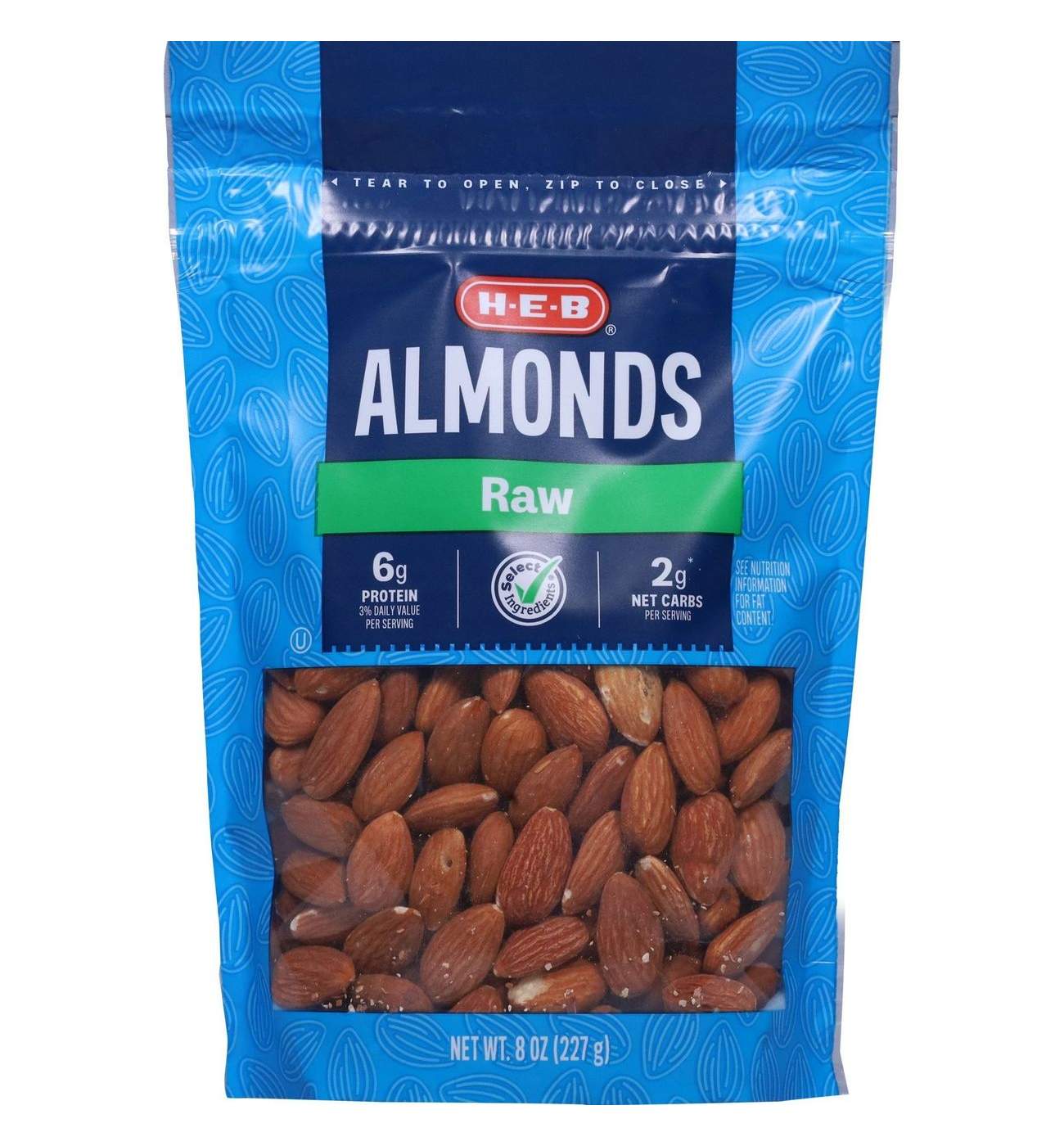 H-E-B Whole Raw Almonds; image 2 of 5