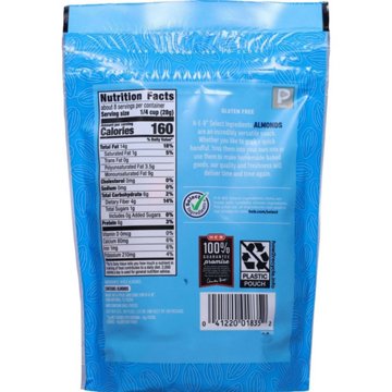 H-E-B Whole Raw Almonds, 8 oz