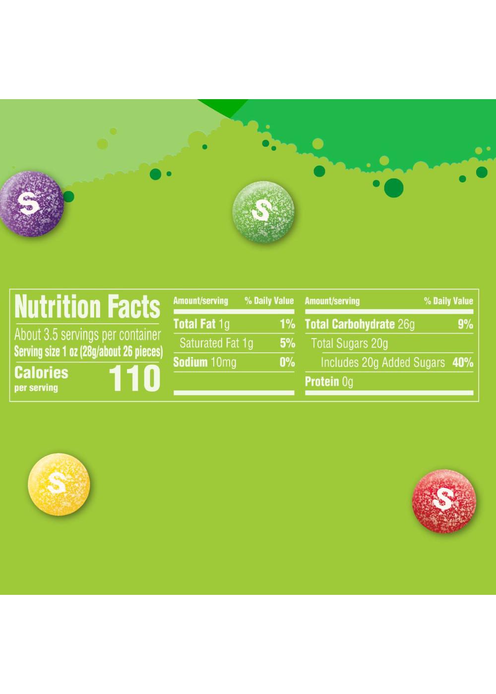 Skittles Sour Chewy Fruit Candy - Grab N Go Size; image 3 of 10