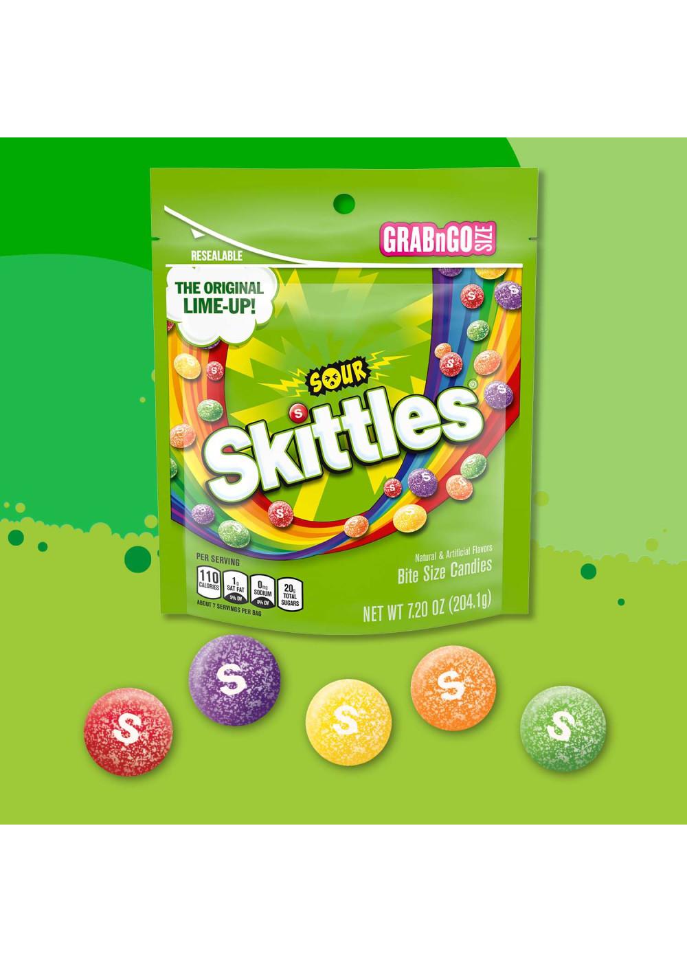 Skittles Sour Chewy Fruit Candy - Grab N Go Size; image 7 of 10
