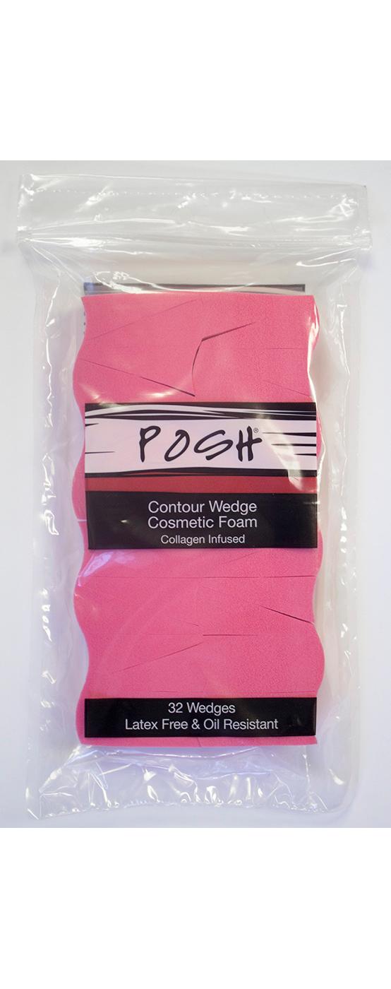 Posh Hot Pink Wedge Makeup Applicators Shop Sponges at HEB