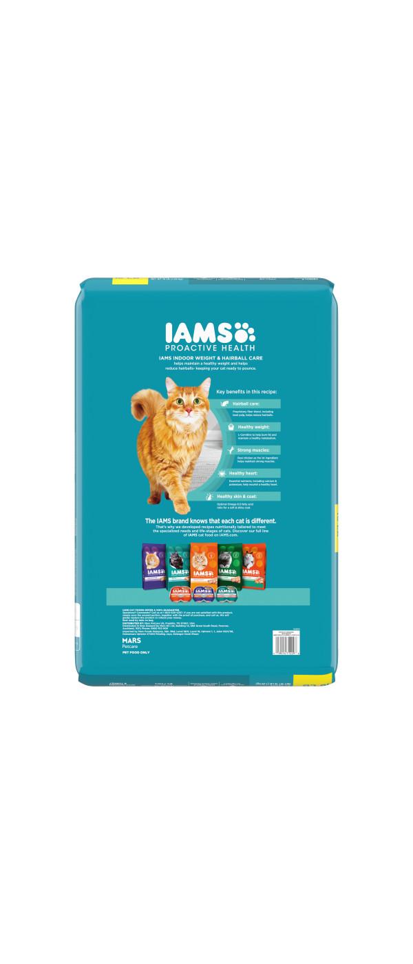 IAMS ProActive Health Indoor Weight Hairball Care Dry Cat Food; image 2 of 5