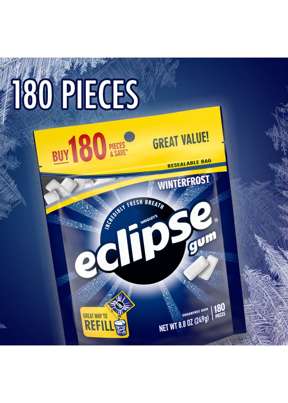 Eclipse Winterfrost Sugar Free Gum; image 4 of 10