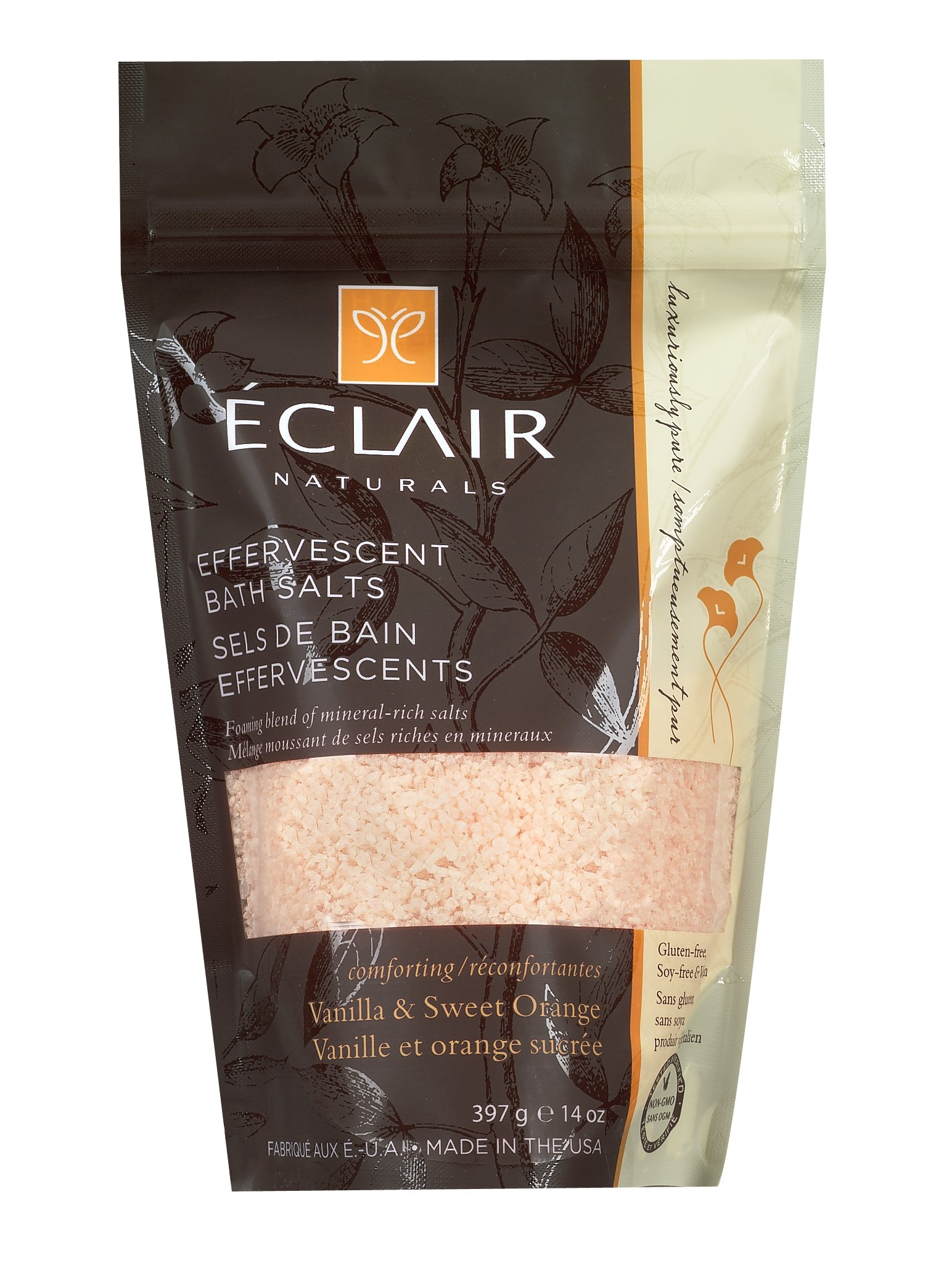 Eclair Naturals Bath Salts, Vanilla and Sweet Orange - Shop Bubble Bath ...