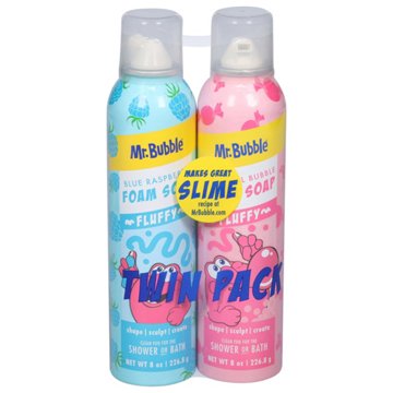 Mr. Bubble Foam Soap Twin Pack, Original and Bubbleberry, 2 ct